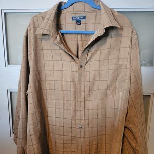 Tan long sleeved mens shirt